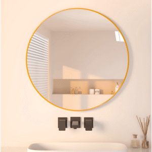 CIRCULAR WALL MIRROR - SILVER